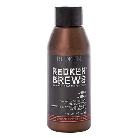 Redken Brews 3-in1 Shampoo, Conditioner and Body Wash 1.7 oz