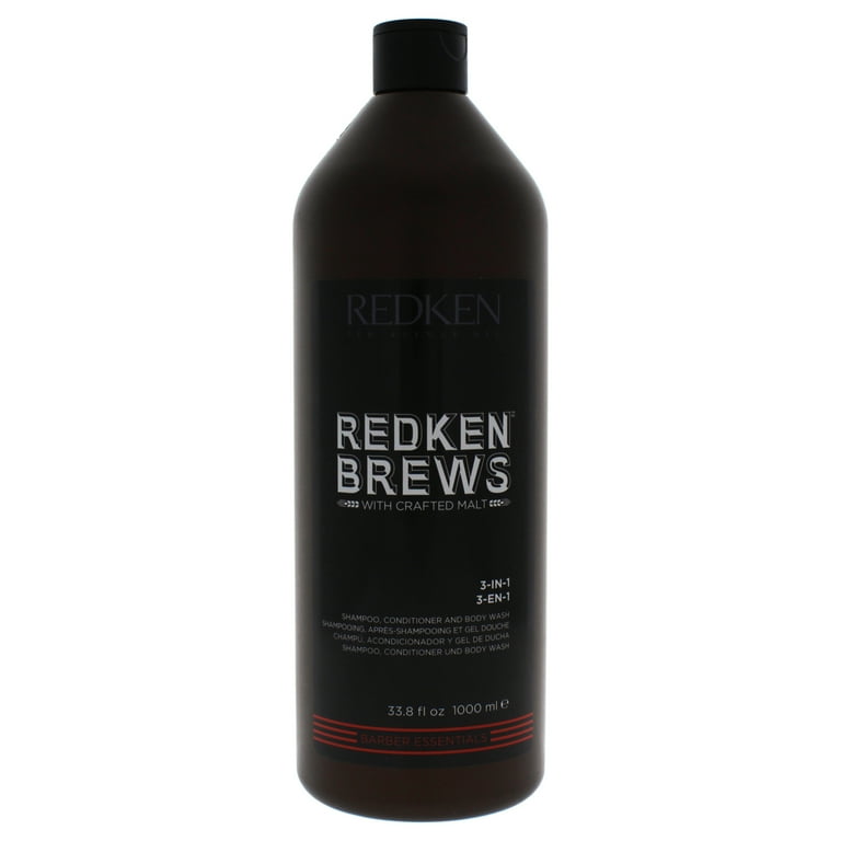 Redken Brews 3-in-1 Shampoo, Conditioner and Body Wash for
