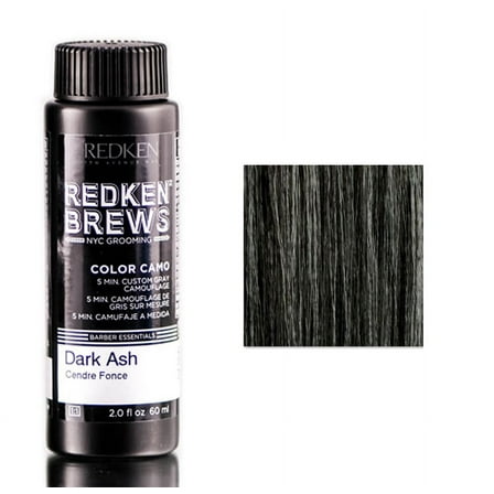 Redken Brews Color Camo- Dark Ash - Pack of 1 with Sleek Comb