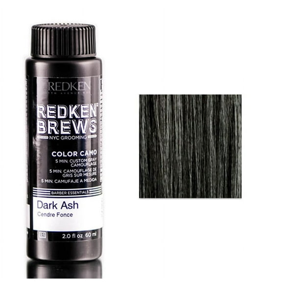 Redken Brews Color Camo- Dark Ash - Pack of 1 with Sleek Comb