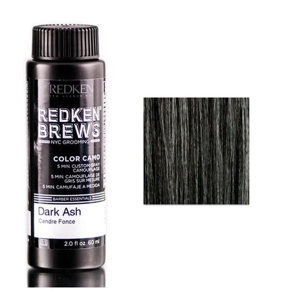 Redken Brews Color Camo- Dark Ash - Pack of 3 with Sleek Comb