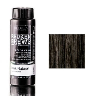 Redken Brews Color Camo- Dark Natural - Pack of 1 with Sleek Comb