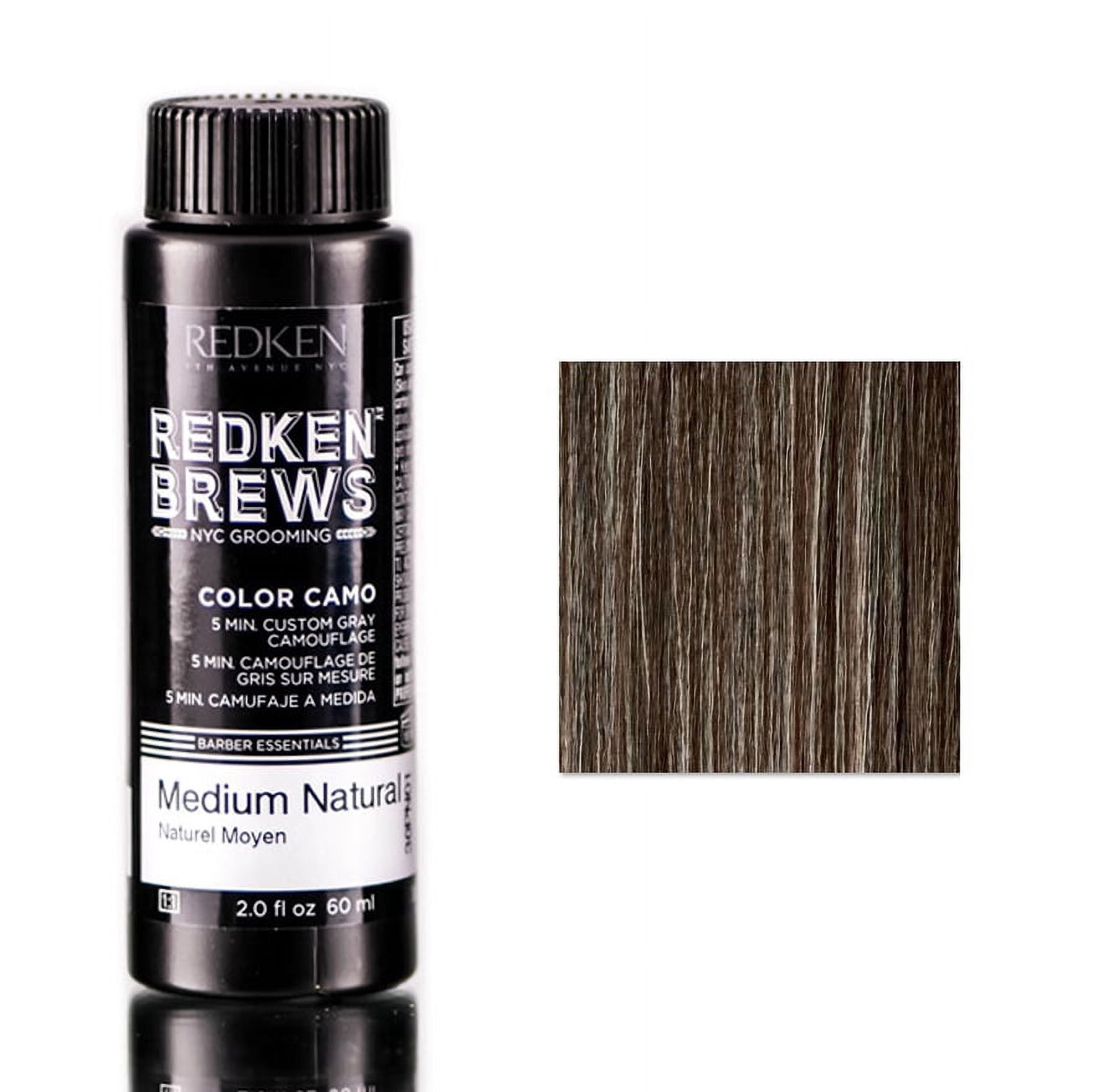 Redken Brews Color Camo with Sleek Comb, Medium Natural, 1 Pack