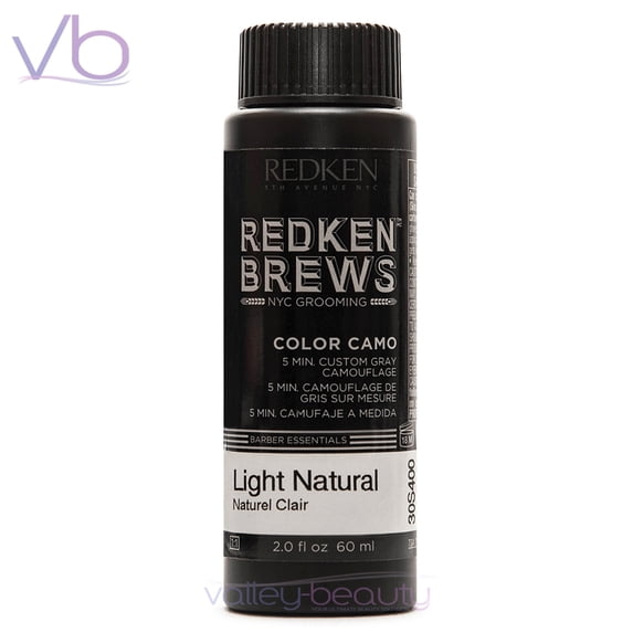 Redken Brews For Men 5 Minute Color Camo, Light Natural Shade for Grey Hair (60ml)
