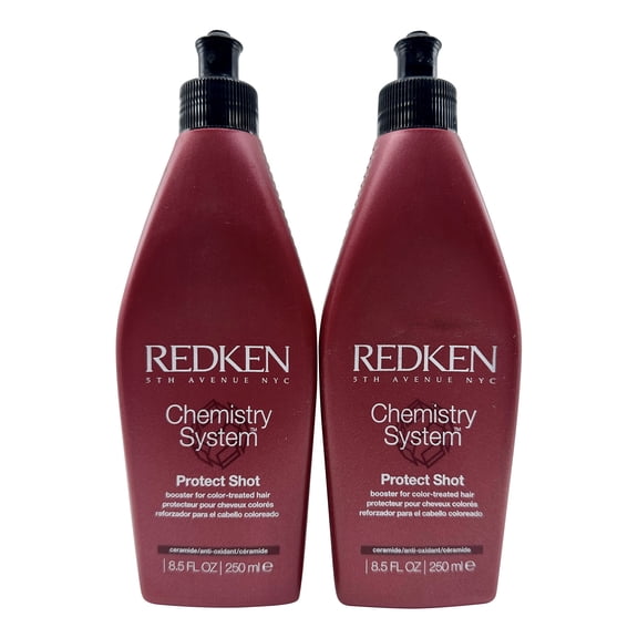 Redken Chemistry System Protect Shot Booster for Color Treated Hair 8.5 oz Set of 2