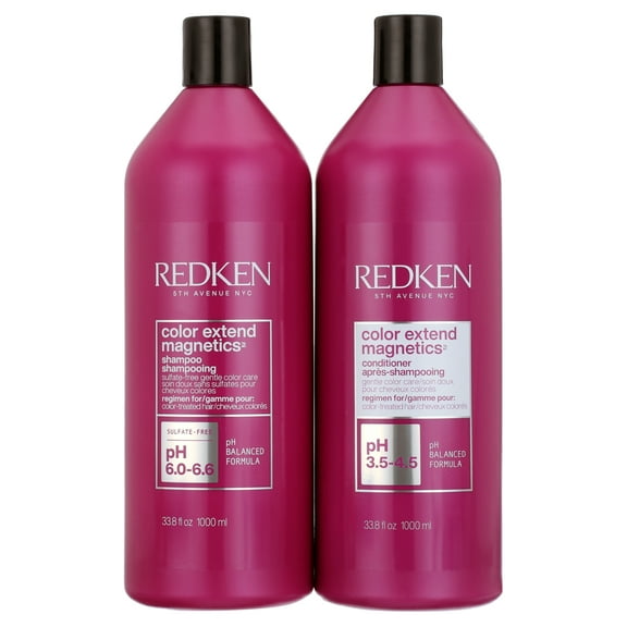Redken Color Extend Magnetic Shampoo, 33.8 oz 1 Pc, Redken Color Extend Magnetics Conditioner, 33.8 oz 1 Pc