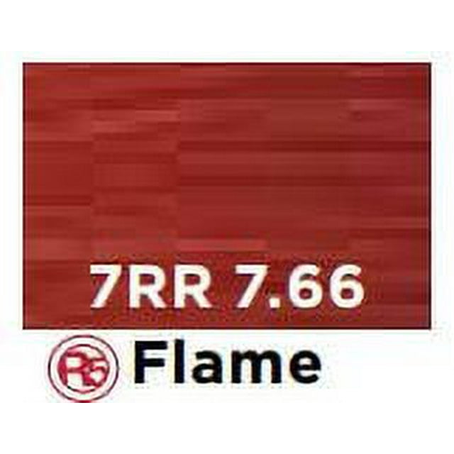 Redken Color Gel Lacquers - 7RR/7.66 Flame with R5 - Pack of 1 with Sleek Comb