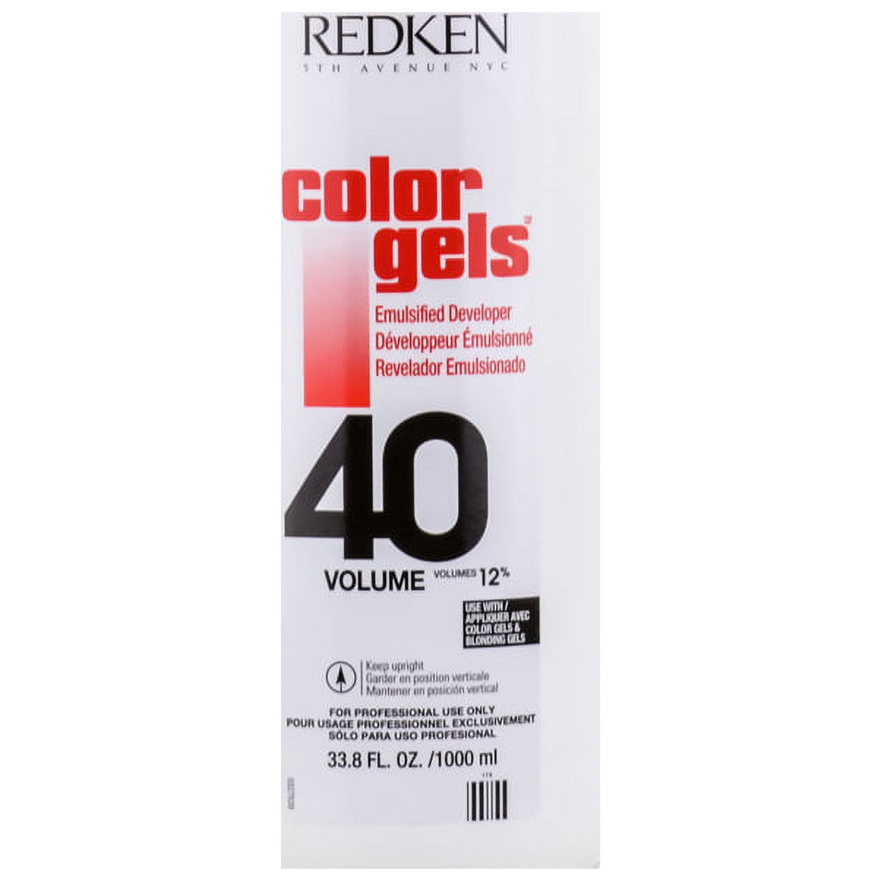 Redken Color Gels Emulsified Developer - Option : 40 Volume - Walmart.com
