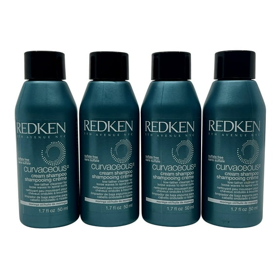 Redken Curvaceous Cream Shampoo Loose Waves 1.7 OZ Set of 4
