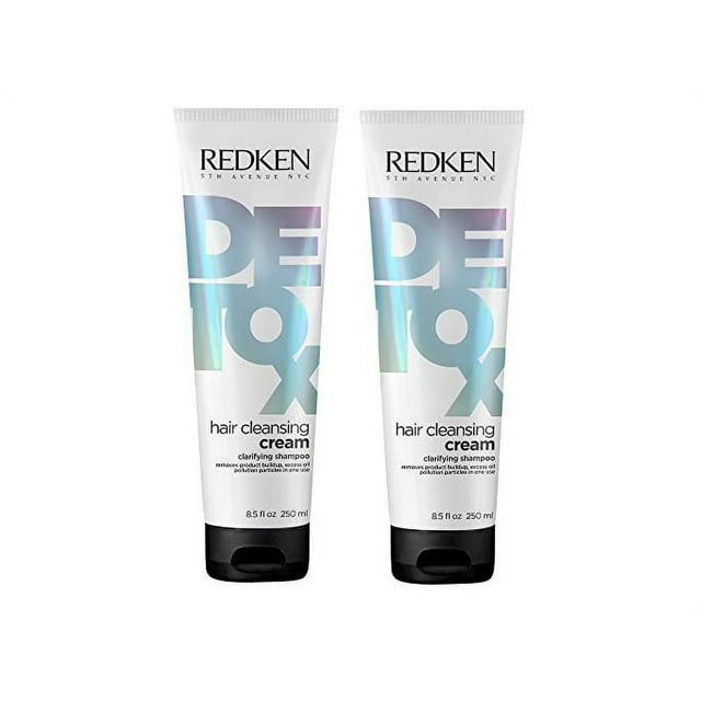 Redken Detox Hair Cleansing Cream Clarifying Shampoo 8.5 Oz - 2 Pack