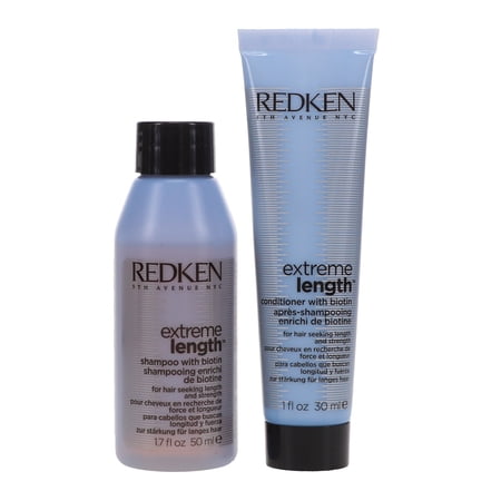 Redken Extreme Length Shampoo 1.7 oz & Extreme Length Conditioner 1 oz Combo Pack