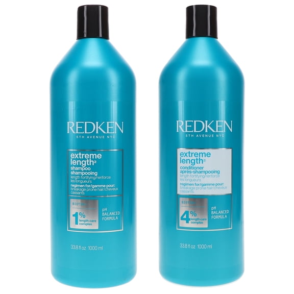 Redken Extreme Length Shampoo 33.8 oz & Conditioner 33.8 oz Combo Pack