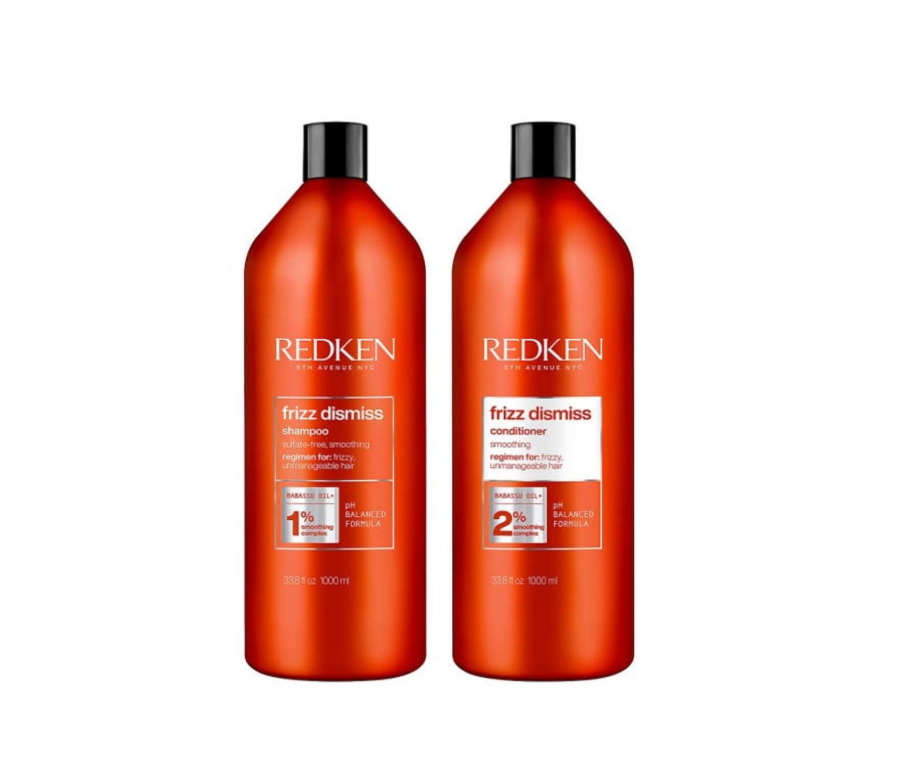 Redken Frizz Dismiss Sulfate Free Shampoo & Conditioner Liters DUO 33.8