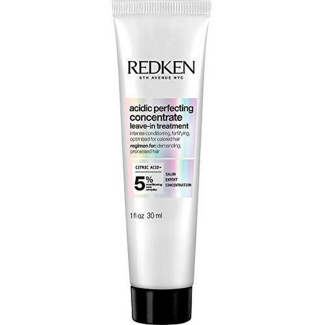 Redken Leave In Conditioner for Damaged Hair Repair | Acidic Perfecting Concentrate | For All Hair Types | Leave In Treatment |1 Fl. Oz.