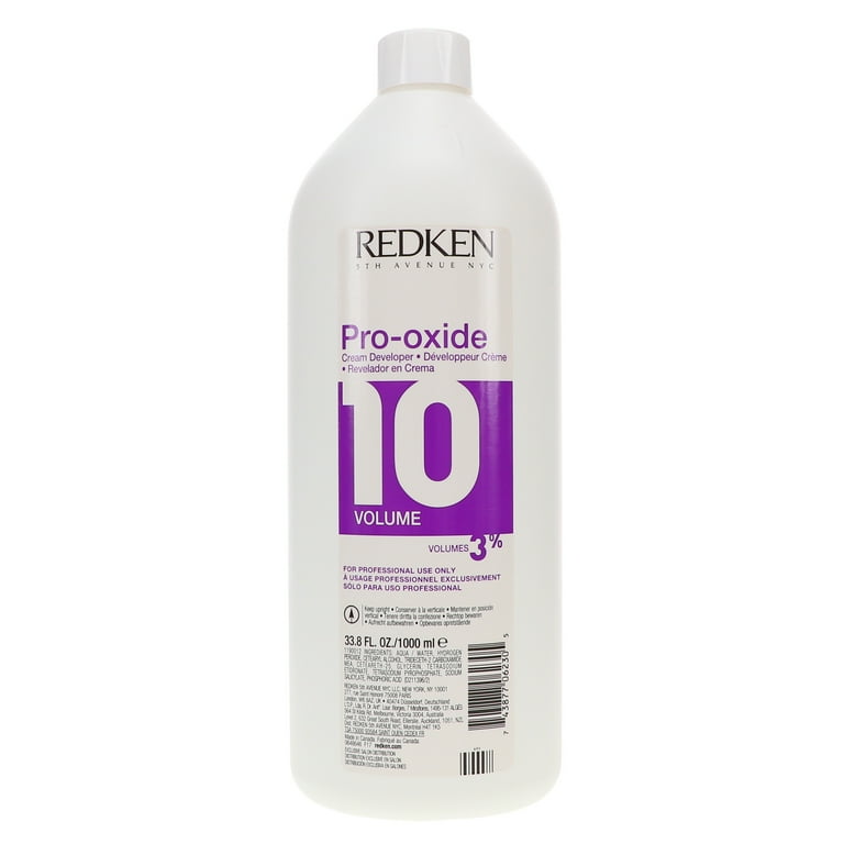 Redken Pro-Oxide Cream Developer, 10 Volume 3%, Easy to Mix and