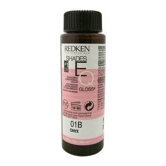 Redken Shades Eq Hair Color Gloss 01B - Onyx For Women, 2 Oz