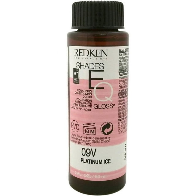 Redken Shades Eq Hair Color Gloss 09V - Platinum Ice For Women, 2 Oz