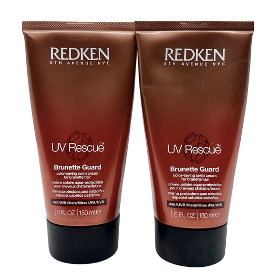 Redken UV Rescue Brunette Guard Color Saving Swim Cream 5 oz Set of 2