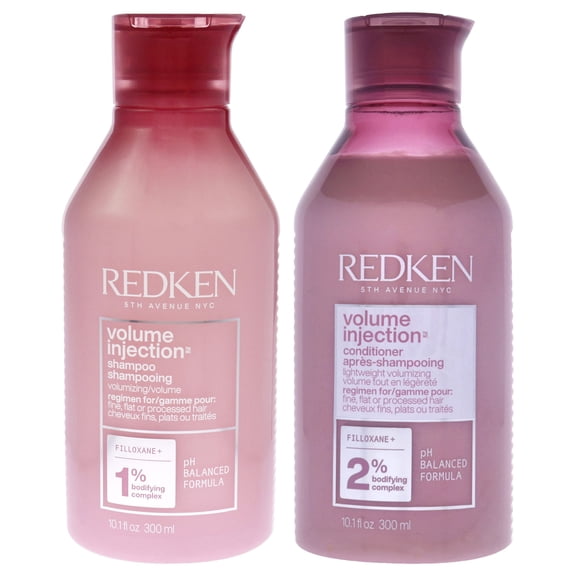 Redken Volume Injection Kit , 2 Pc Kit 10.1oz Shampoo, 10.1oz Conditioner