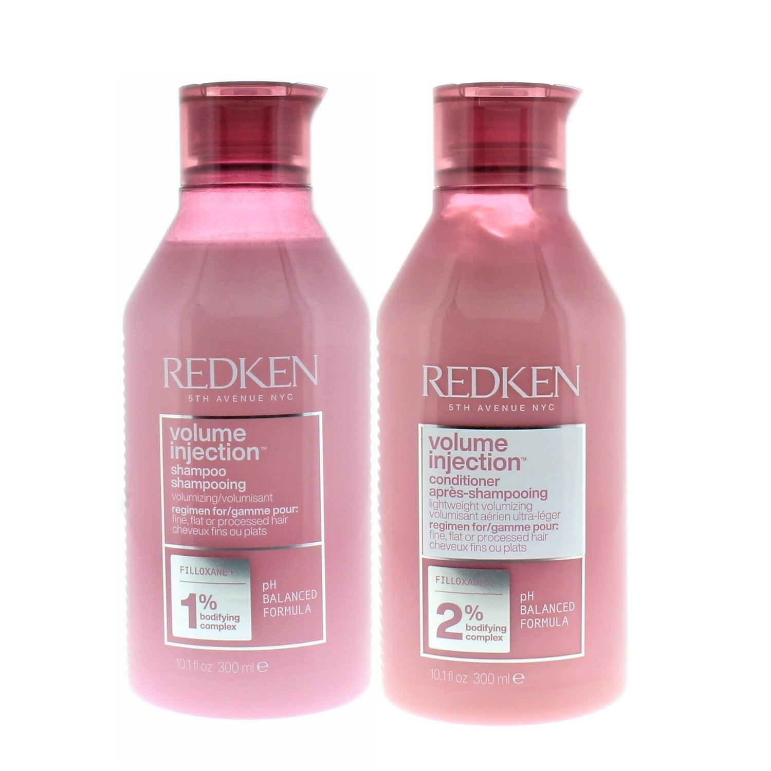 Redken Volume Injection Shampoo 1 and Conditioner 2 Bodifying Complex