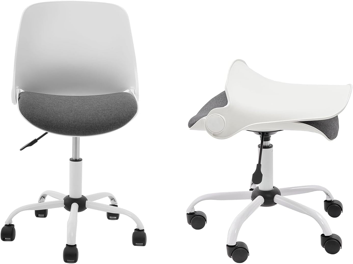 Redlife Small Desk Chair, Armless Office Chair, Ergonomic Office Chair