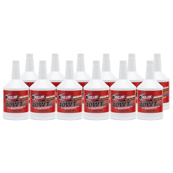 Redline 10404 40WT (15W40) Synthetic Racing Oil, 12 Quarts