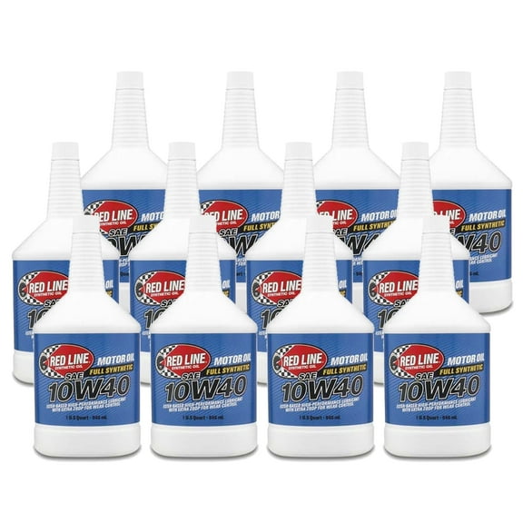 Redline 11404 10W40 Motor Oil, 12 Quarts