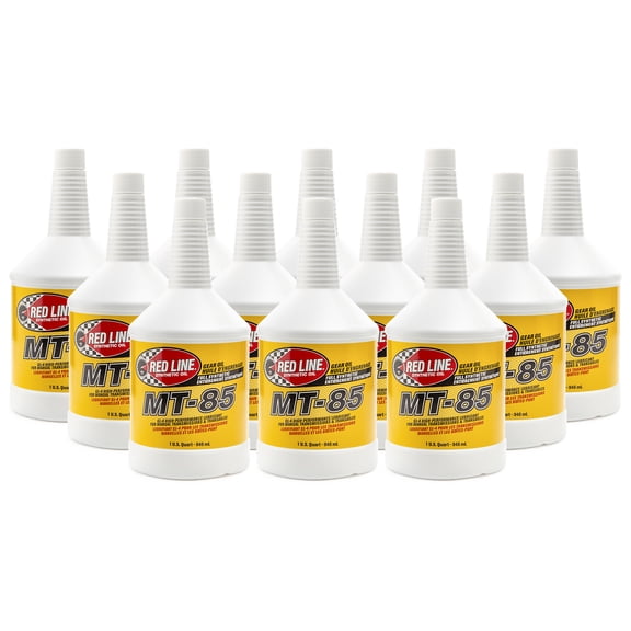 Red Line 50504 MT-85 Manual Transmission 75W85 GL-4 Gear Oil - 1 Quart (12 Pack)
