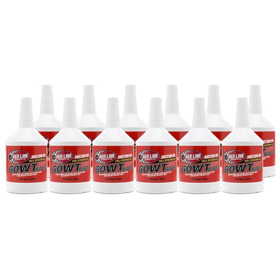 Redline Less Piston Scuffing, Improved Vearing Wear 20W - 60, 12 Quarts