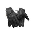 thumbnail image 1 of Redline Men's Anti-Vibration Full-Finger Motorcycle Leather Gloves, G-055 (M), 1 of 2