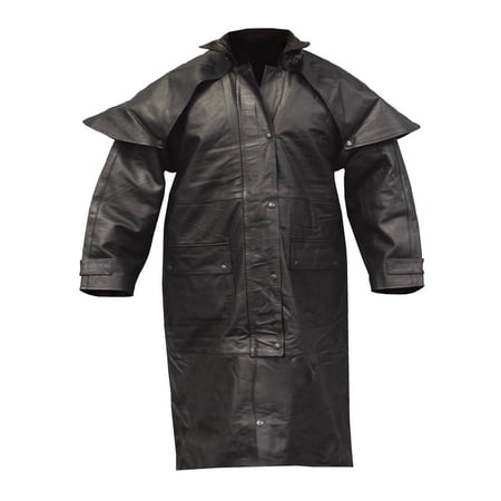 Redline Men's Classic Duster Premium Leather w/ Zip-Out Liner Black M-DUSTER (S)