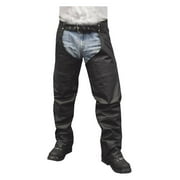 Redline Men's Classic Premium Cowhide Leather Motorcycle Chaps M-1400 XXS