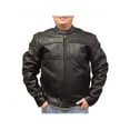thumbnail image 1 of Redline Men's Cowhide Leather Motorcycle Jacket w/ Thinsulate Liner M-100 (3XL), 1 of 3