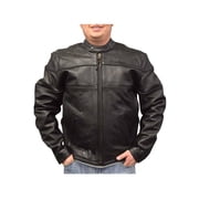 Redline Mens Cowhide Leather Motorcycle Jacket w/ Thinsulate Liner M-100 4XL