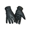 thumbnail image 1 of Redline Men's Fleece Gator Lining Full-Finger Leather Gloves, Black G-052GS (S), 1 of 1