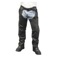 thumbnail image 1 of Redline Men's Goat Skin Leather Motorcycle Chaps w/ Gator Liner M-1700GS (M), 1 of 2