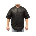 thumbnail image 1 of Redline Men's Perforated Soft Goat Skin Leather Short Sleeve Jacket M-1850 (S), 1 of 2