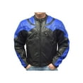 thumbnail image 1 of Redline Men's Racing Body Armor Jacket, Buffalo Leather M-YBR (Blue, M), 1 of 4