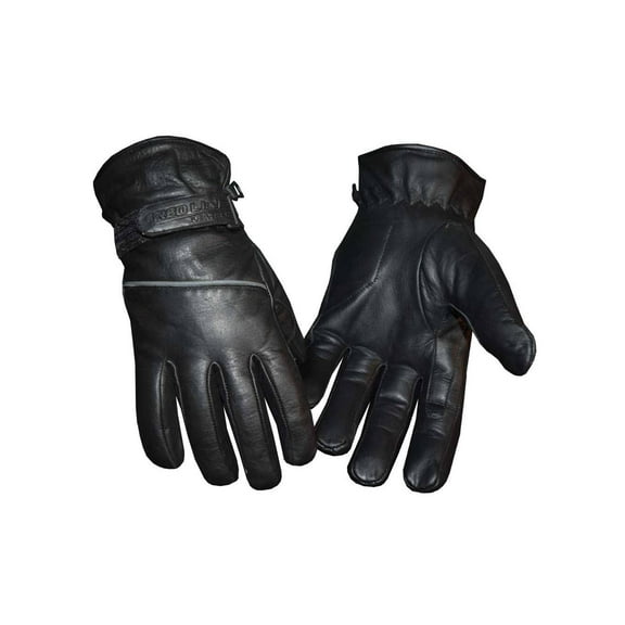 Redline Men's Reflective Piping Full-Finger Thinsulate Leather Gloves G-048 (XS)