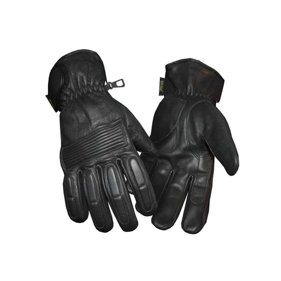 Redline Men's Winter Gloves w/ Kevlar Palms & Thinsulate Lining, Black G-050 (S)