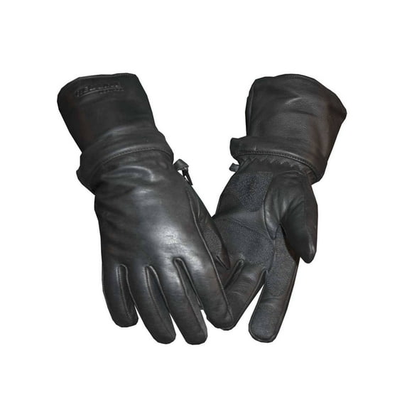 Redline Men's Zip-Off Cuff Full-Finger Fleece Lining Leather Gloves G-054 (XL)