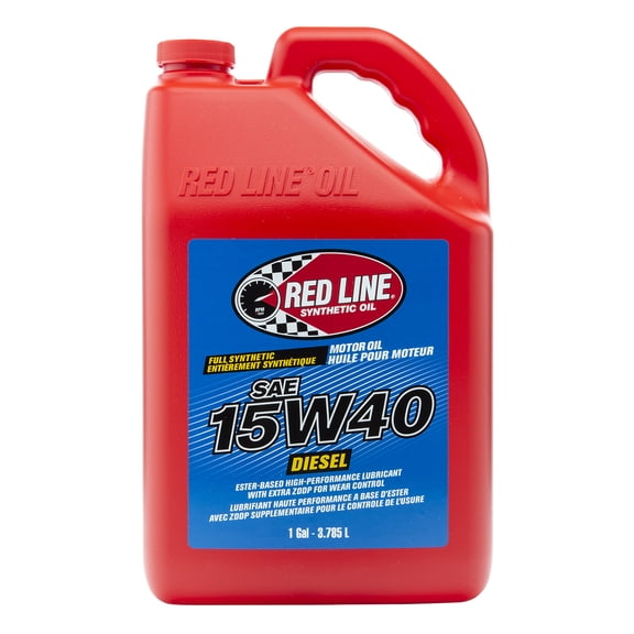 Red Line 21405 15W40 Synthetic Diesel Motor Oil - 1 Gallon (4 Pack)
