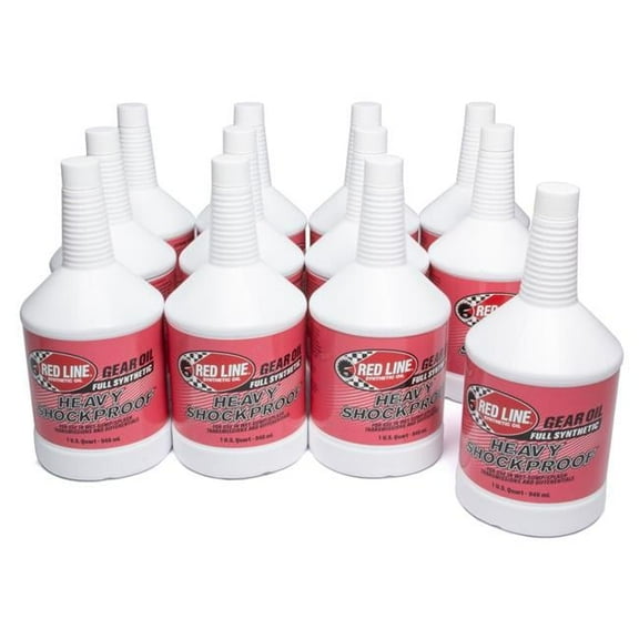 Redline Oil RED58224 Heavy ShockProof Gear Oil - 1 qt. - Case of 12