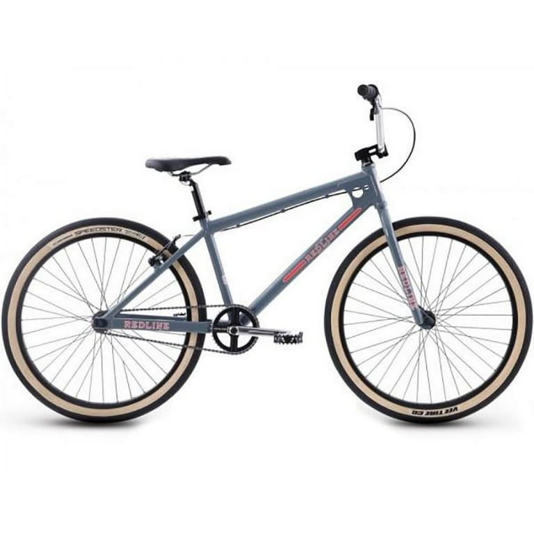 Redline SQB 26 Grey 26in Wheel BMX Cruiser Bike Walmart