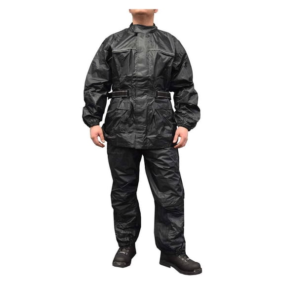 Redline Unisex 2-Piece Motorcycle Rain Suit, Waterproof Heat Seams M-RHR66 (S)