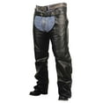 thumbnail image 1 of Redline Unisex Cut Heavy-Weight Buffalo Leather Motorcycle Chaps M-1600 (4XL), 1 of 1