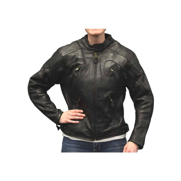 Women's goatskin shop leather jacket