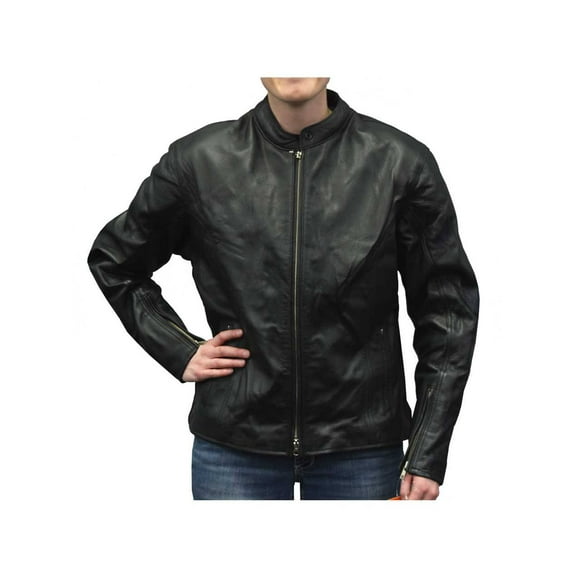 Redline Women's Naked Goat Skin Vented Panels Racing Jacket, Black L-4515 (M)