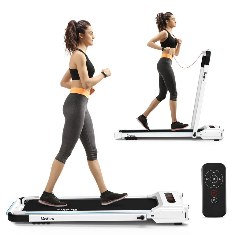 Redliro Compact 2 in 1 Portable Treadmill Small Electric Walking Running Machine for Home 2.25HP Walmart