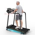 thumbnail image 1 of Redliro Senior Treadmill with Long Side Handrails, 300lbs Capacity, LED Display & Heart Rate Sensor, Safe Walking Treadmill for Elderly, 1 of 9
